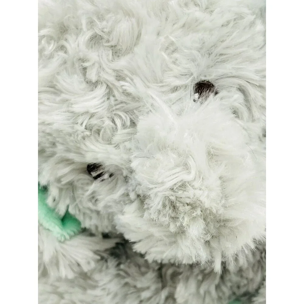 Garanimals Elephant Plush Gray Mint Green Ears Bow‎ Swirl Fur Sewn Eyes with Tag